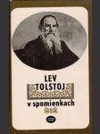 Lev tolstoj v spomienkach - náhled