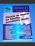 Chcete se dostat na fakultu sociálních studií - psychologie, sociologie, filozofie, politologie - náhled