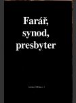 Farář, synod, presbyter - náhled