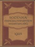 Ročenka čs. knihtiskařů na rok 1923 - náhled