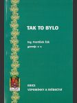 Tak to bylo - náhled