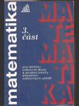 Matematika pro střední odborné školy a studijní obory středních odborných učilišť 3.  část - náhled