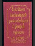 Lexikon latinských právnických i jiných výrazů a rčení - náhled