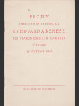 Projev presidenta republiky dr.edvarda beneše na staroměstském náměstí 16. 5. 1945 - náhled