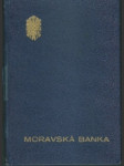 Moravská banka - vkladní knížka - náhled