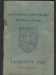 Cestovný pas - slovenská republika - náhled