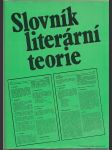 Slovník literární teorie - náhled