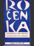 Ročenka gymnázia Jura Hronca - náhled