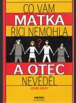 Co vám matka říci nemohla a otec nevěděl - náhled