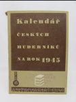 Kalendář českých hudebníků na rok 1945 - náhled