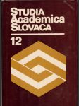 Studia academica slovaca 12 - náhled