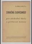 Stručná  slovesnost pro obchodní školy a příbuzné ústavy - náhled