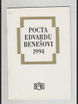 Pocta Edvardu Benešovi 1994 - náhled