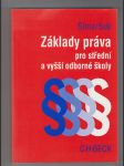 Základy práva pro střední a vyšší odborné školy - náhled