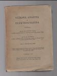 Vážková analysa a elektroanalysa  I.díl všeobecná část - náhled