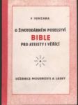 O životodárném poselství Bible pro ateisty i věřící - náhled