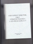 Místopisný rejstřík obcí českého Slezska a severní Moravy - náhled