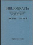 Bibliografia výročných správ škôl 1918/19 - 1952/53 - náhled