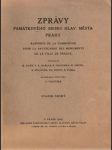 Zprávy památkového sboru hlav. města prahy - rapports de la commission pour la sauvegarde des monuments de la ville de prague - náhled