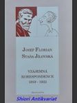 Josef florian - staša jílovská - vzájemná korespondence 1919 - 1922 - florian josef / jílovská staša - náhled