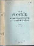 Nový slovník československých výtvarných umělců - náhled