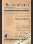 Prednášateľ 4/1937 - náhled