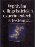 Vyprávění o lingvistických experimentech s textem - náhled