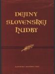 Dejiny slovenskej hudby - náhled