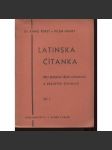 Latinská čítanka pro 7. třídu gymnasií a reálných gymnasií, díl I. - náhled