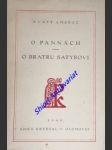 O pannách . pohřební chvalořeč o bratru satyrovi - ambrož svatý - náhled