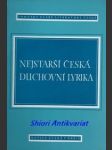 Nejstarší česká duchovní lyrika - náhled