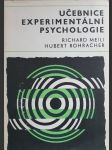 Učebnice experimentální psychologie - náhled