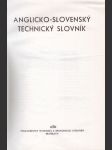 Anglicko-slovenský technický slovník - náhled