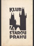 Klub Za starou Prahu - náhled