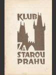 Klub Za starou Prahu - náhled