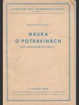 Nauka  o  potravinách pro hospodyňské školy - náhled