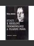 Stati k Hegelově fenomenologii a filozofii práva - náhled