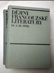 Dějiny francouzské literatury 19. a 20. století i + ii - náhled