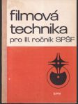 Filmová technika pro III. ročník SPŠF (veľký formát) - náhled