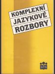 Komplexní jazykové rozbory - náhled