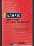 Wahring Grosswőrterbuch Deutsch als Fremdsprache - náhled