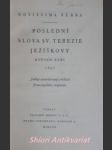 Poslední slova sv. terezie ježíškovy - květen - září 1897 - novissima verba - náhled