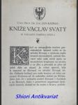 Kníže václav svatý ( k tisíciletí českého státu ) - kapras jan - náhled