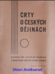 Črty o českých dějinách - hurych otakar - náhled