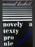 Novely a texty pro nic - beckett samuel - náhled