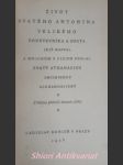 Život svatého antonína velikého poustevníka a opata - athanasios svatý - náhled