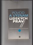 Původ a význam lidských práv - náhled