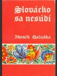 Slovácko sa nesúdí - náhled