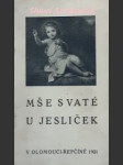 Mše svaté u jesliček - náhled