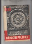 Kalendář Národní Politiky 1938 - náhled